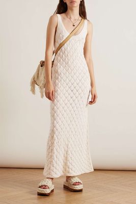 Crocheted Cashmere Midi Dress from Chloé