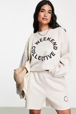 Co-ord Sweat With Round Logo from ASOS Weekend Collective