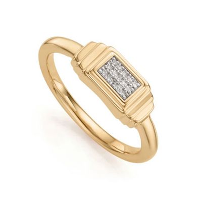 Baja Deco Diamond Ring