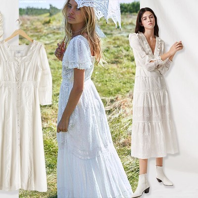 17 Pretty White Midi Dresses