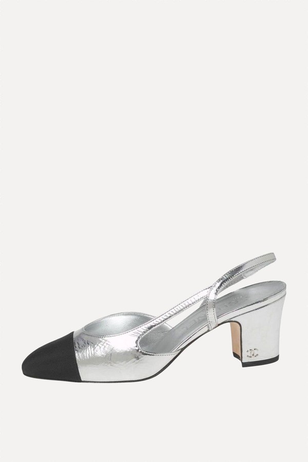 Slingback Leather Heels from Chanel