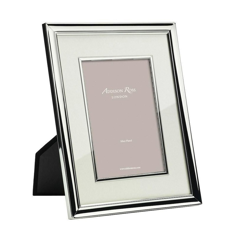Silver Photo Frame With Cream Mount & Bezel from Addison Ross