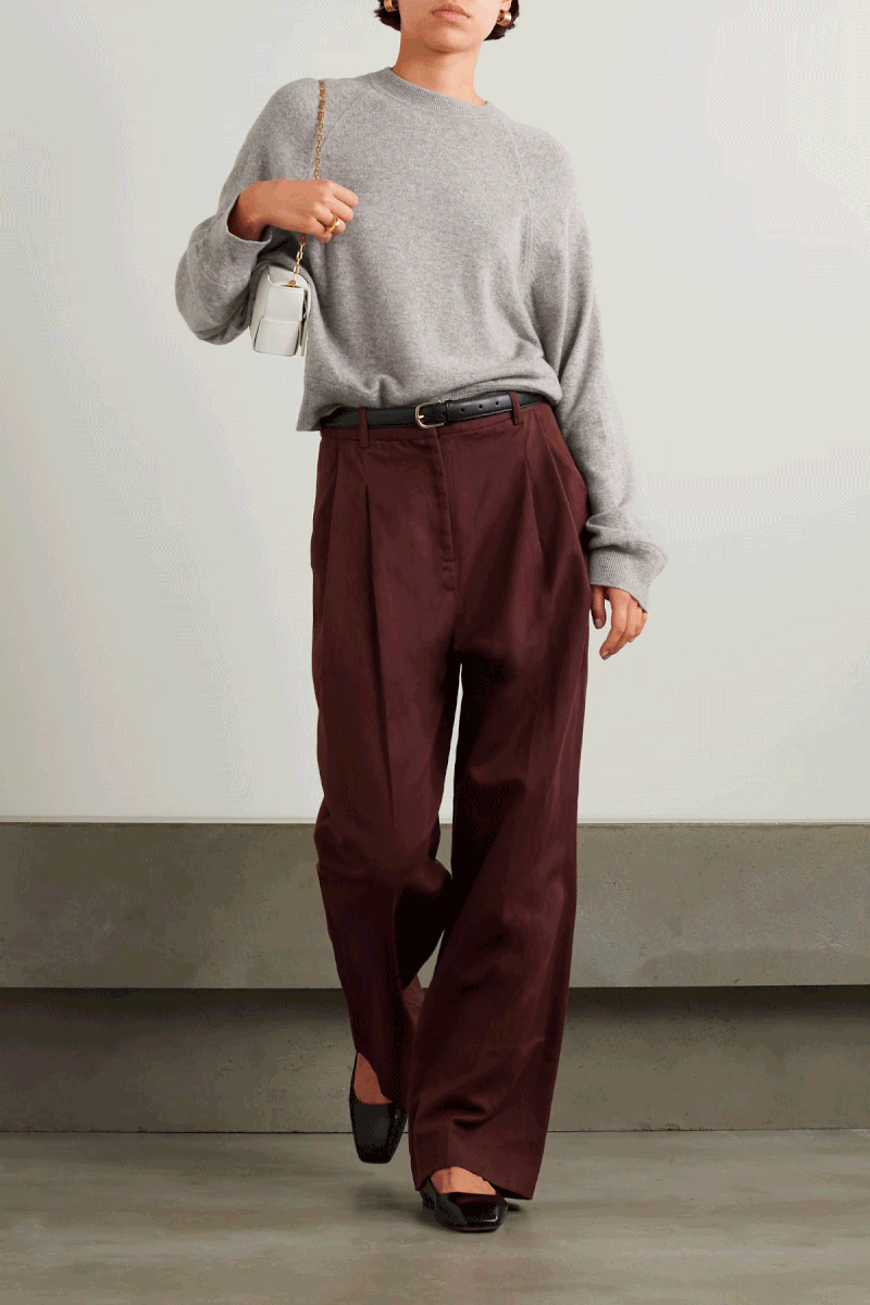 Pemba Mélange Cashmere Sweater, £300 | LOULOU STUDIO