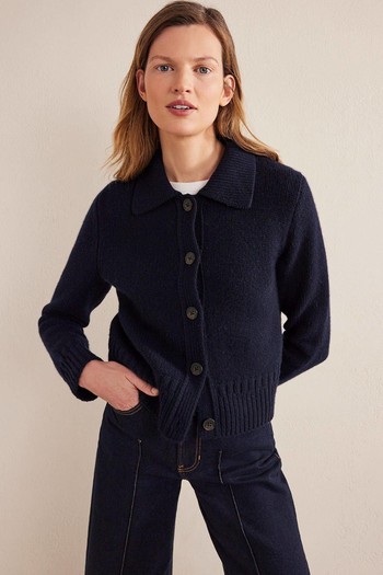 Collared Cashmere Cardigan