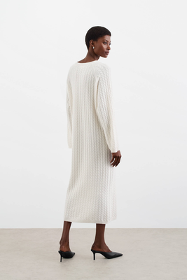 Cable Knit Dress from Soft Goat