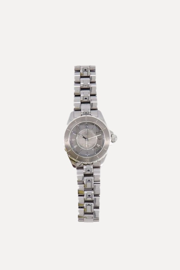 Silver Ceramic Steel J12 Watch from Chanel