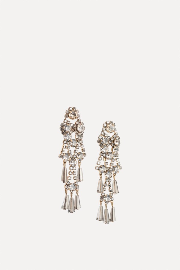 Shiny Dangle Earrings  from  Zara