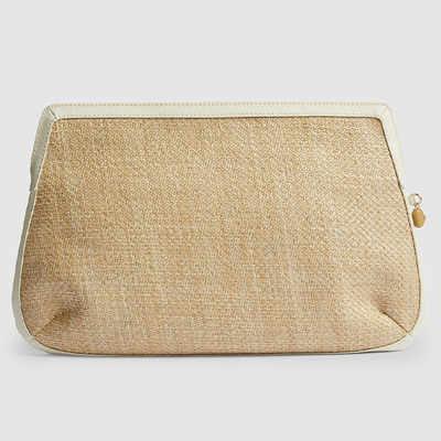 Aubrey Raffia Clutch Bag from Reiss