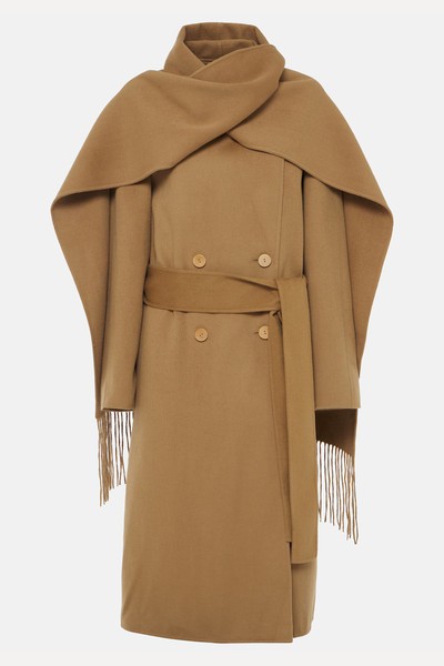 Lepage Caped Wool & Silk Wrap Coat  from Joseph