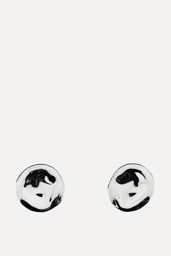 x from METAL PLATE EARRINGS, £15.99 | zara