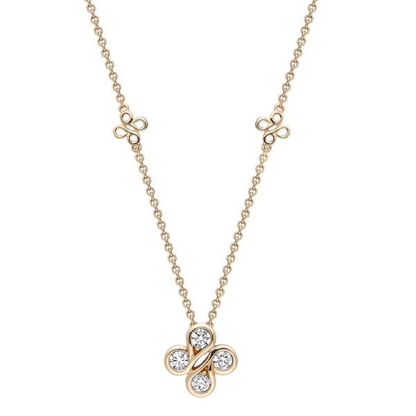 Be Boodles Mini Yellow Gold Diamond Pendant