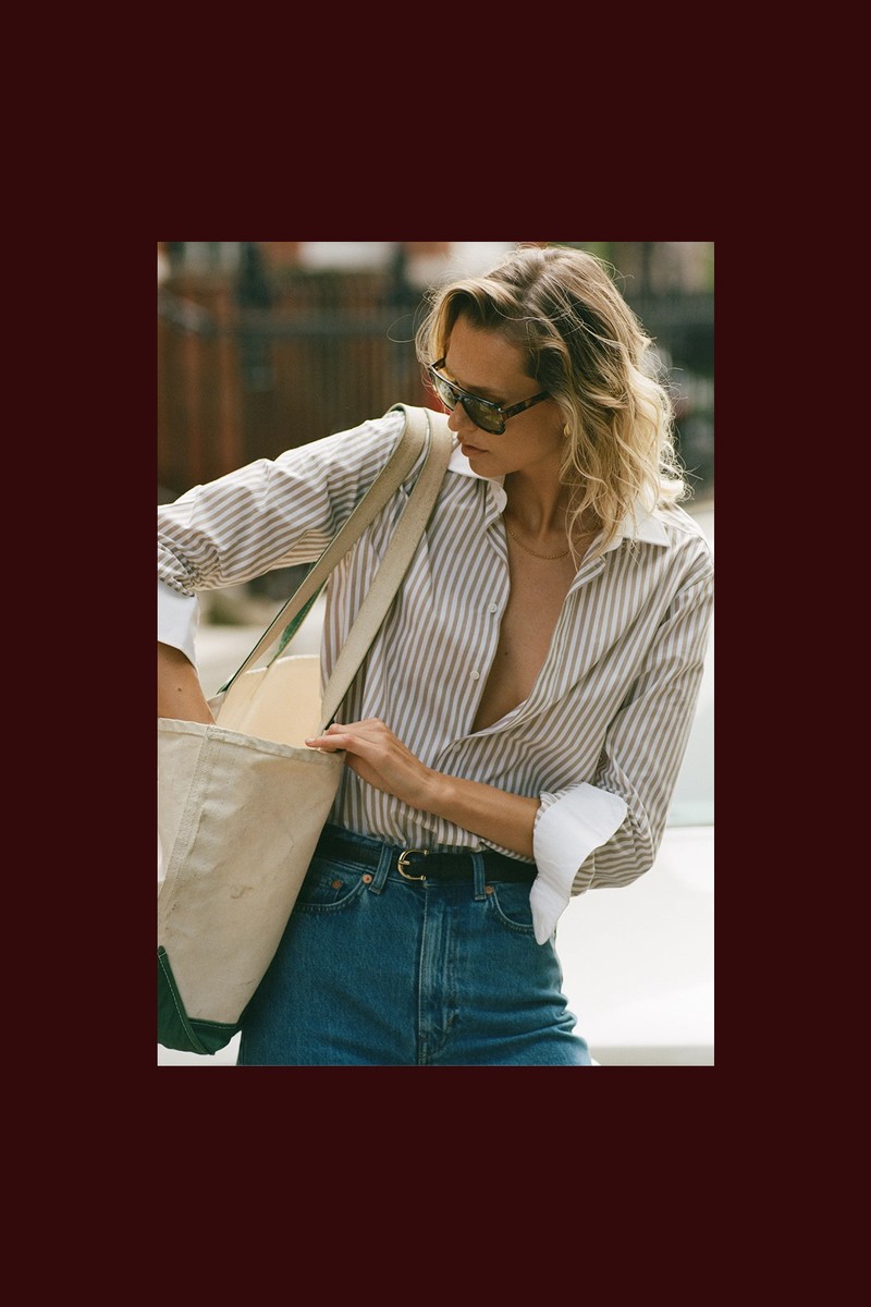 The Boyfriend Contrast Shirt from With Nothing Underneath