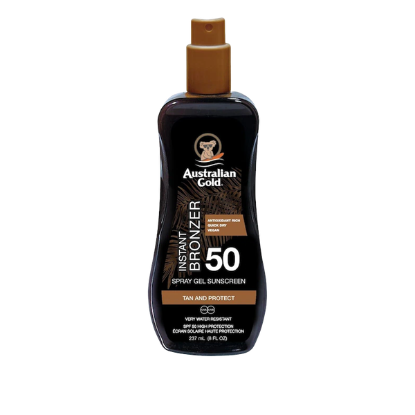 SPF 50 Instant Bronzer Spray Gel Suncream from Australian Gold