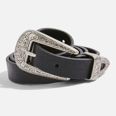 Slim Double Buckle Belt from Topshop