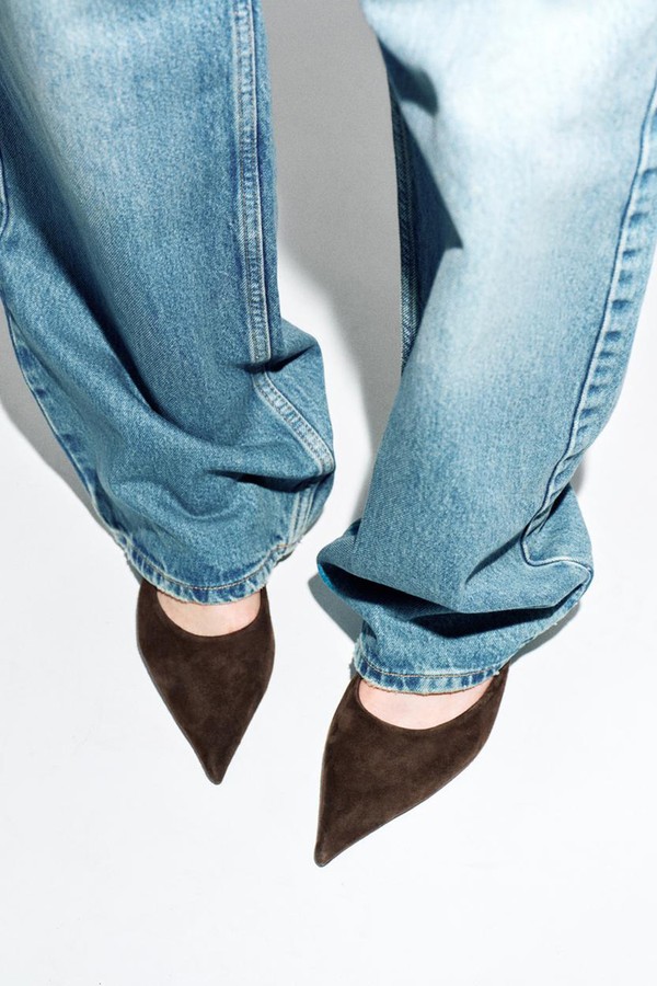 Suede Mules
