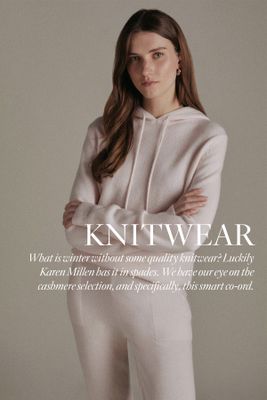 Petite Cashmere Knitted Jogger | Karen Millen