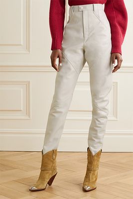 Xenia Leather Tapered Pants from Isabel Marant
