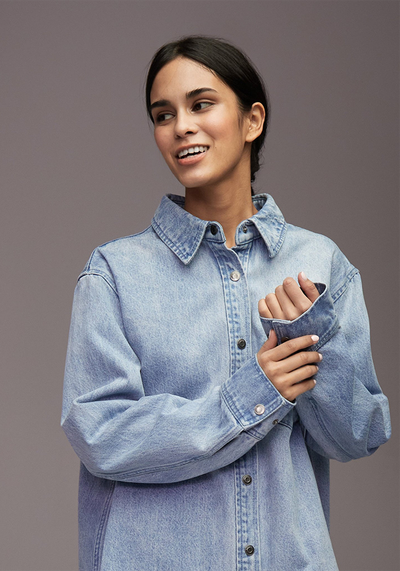 Oversized Denim Shirt from 12Storeez