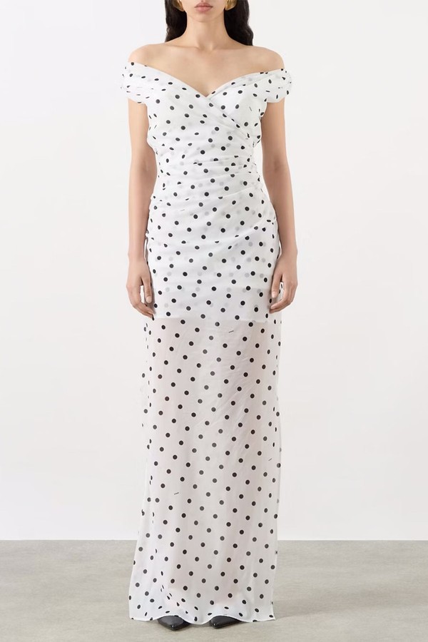 Rita Longue Off-The-Shoulder Dress from Jacquemus
