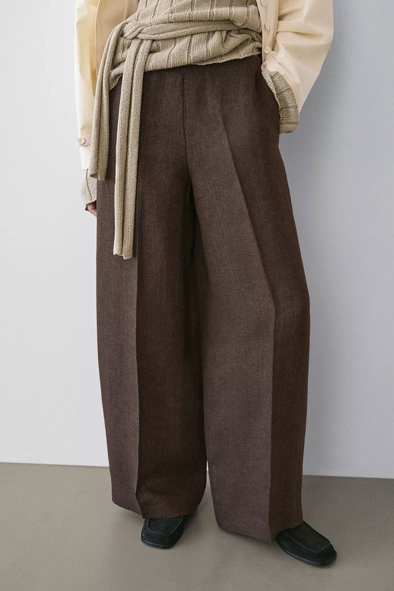 Flowing Linen Suit Trousers  from Massimo Dutti