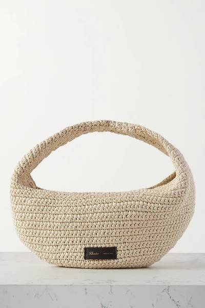 Olivia Medium Raffia Shoulder Bag from Khaite