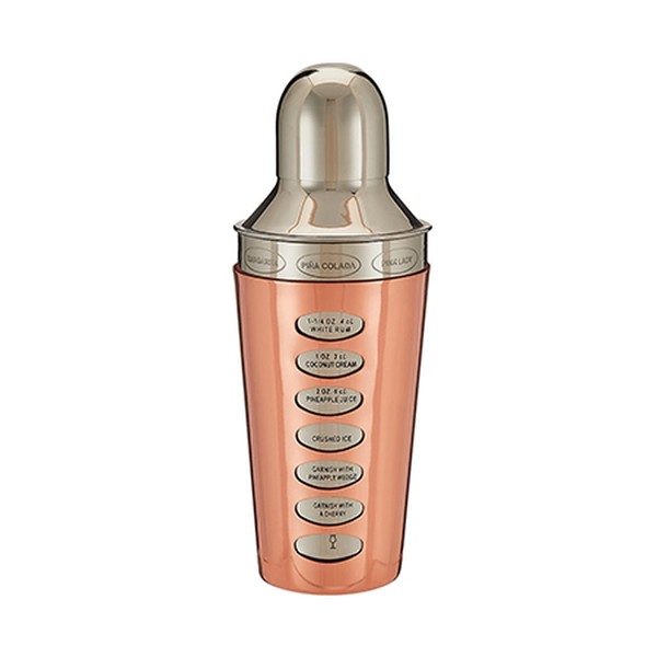 Stainless Steel Recipe Cocktail Shaker from John Lewis & Partners