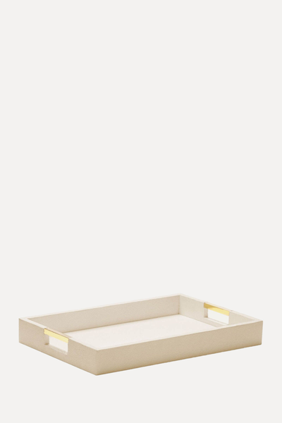 Modern Shagreen Desk Tray from AERIN 