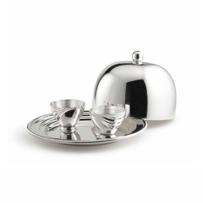 Audley Silver Domed Egg Cup from Soho Home