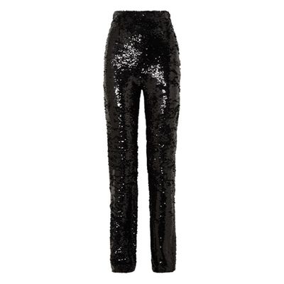 Sequined Crepe Straight Leg Pants from 16 Arlington