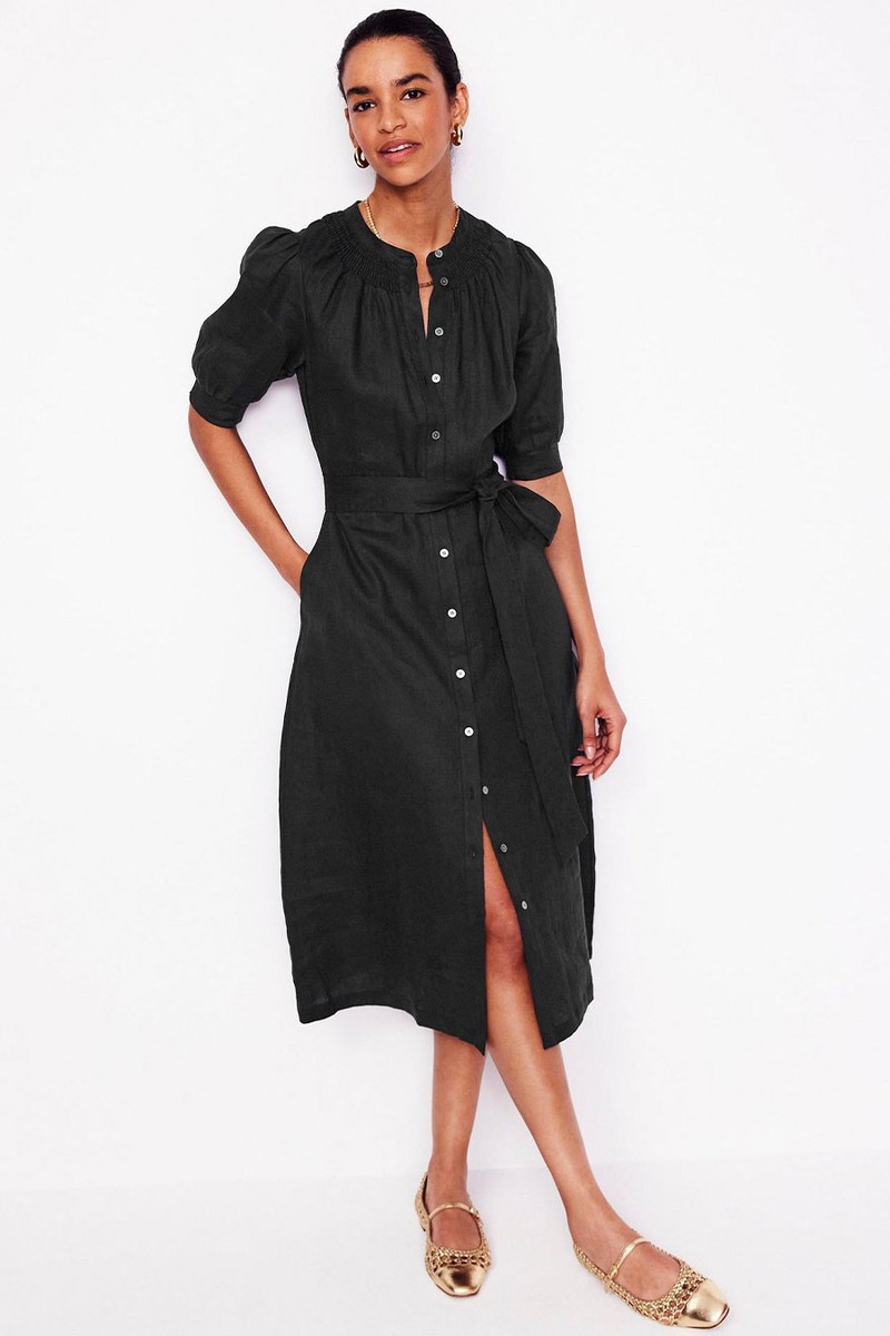 Ada Linen Midi Dress from Boden