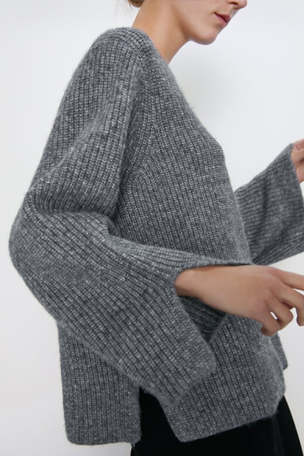 Knit Sweater with Buttons from Zara