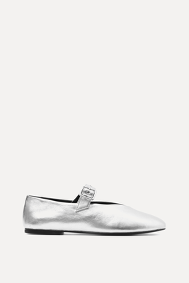 Leather Mary-Jane Flats from COS