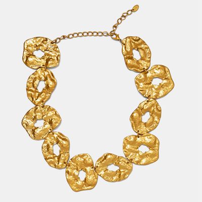 Gold-Toned Necklace With Irregular-Shaped Details from Zara