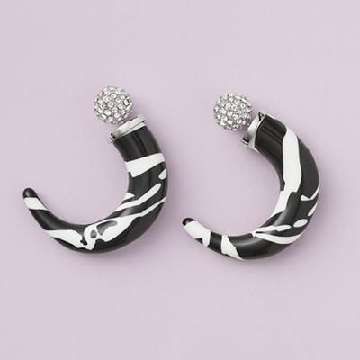 Large Horn-Shaped Earrings