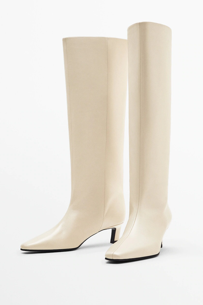 Heeled Leather Boots, £199 | Massimo Dutti