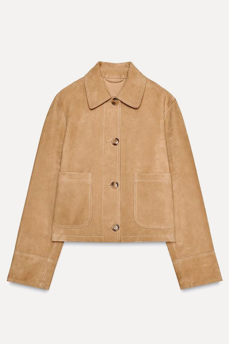 Limited Edition 100% Suede Leather Jacket from Zara
