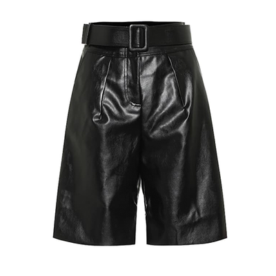 Faux-Leather Bermuda Shorts from Self-Portrait