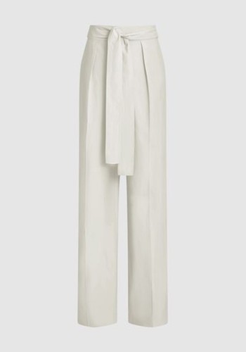 Wide Leg Tie Detail Trousers from Reiss