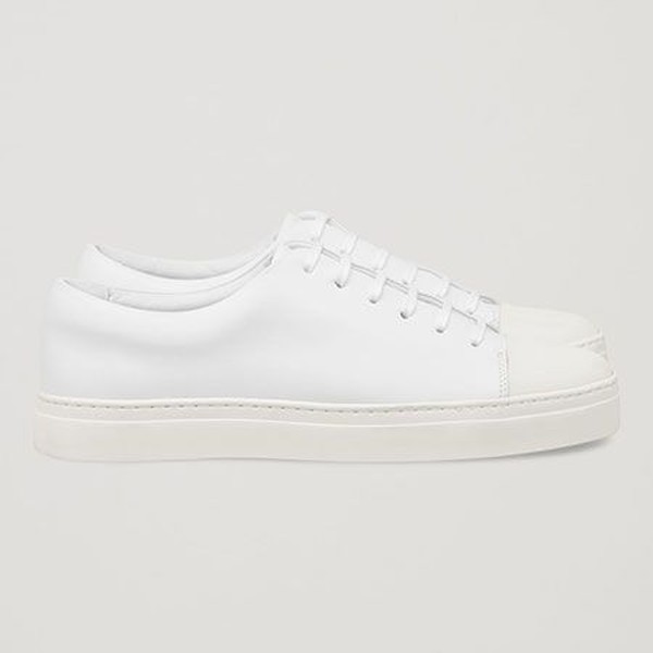 Rubber Detailed Leather Sneakers from COS