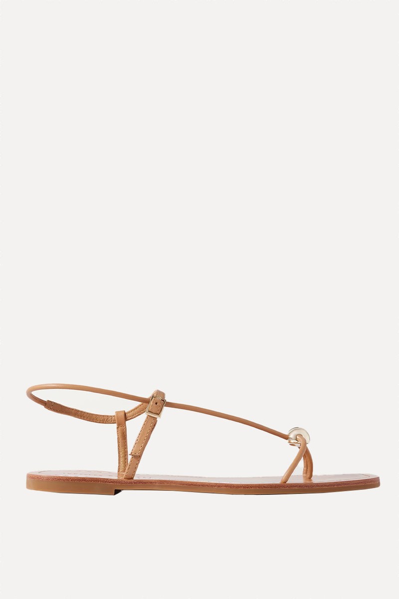 Lara Embellished Leather Sandals from LOEFFLER RANDALL