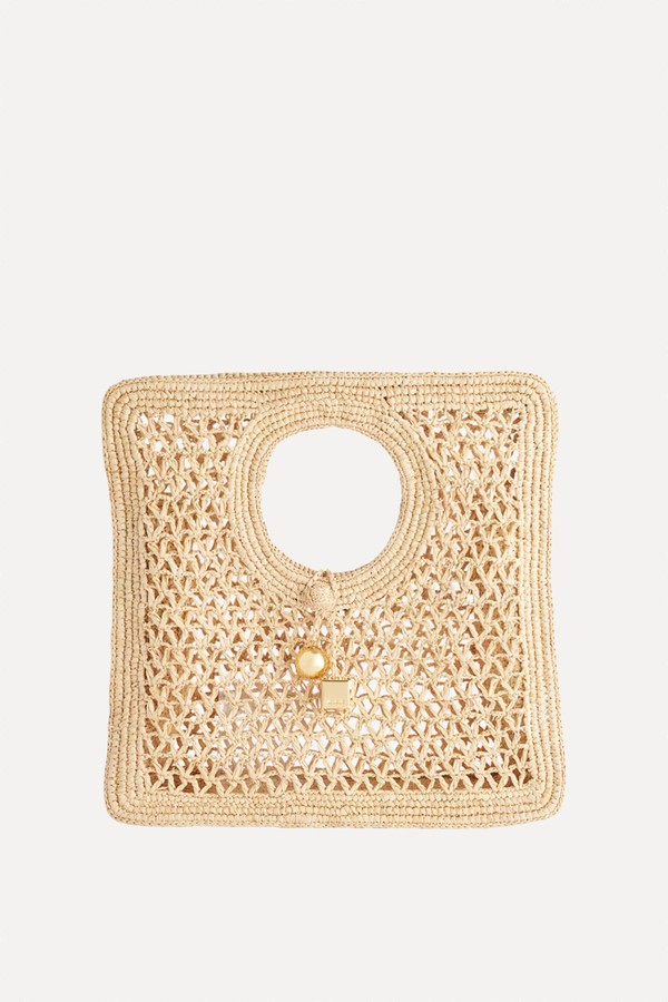 Le Petit Carre Spiaggia Raffia Bag from JACQUEMUS