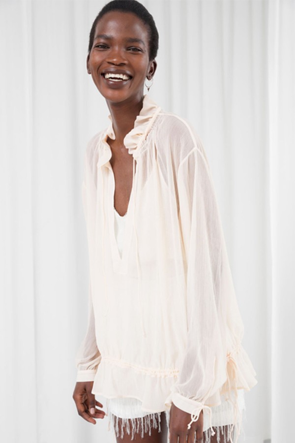 Billowy Drawstring Tunic