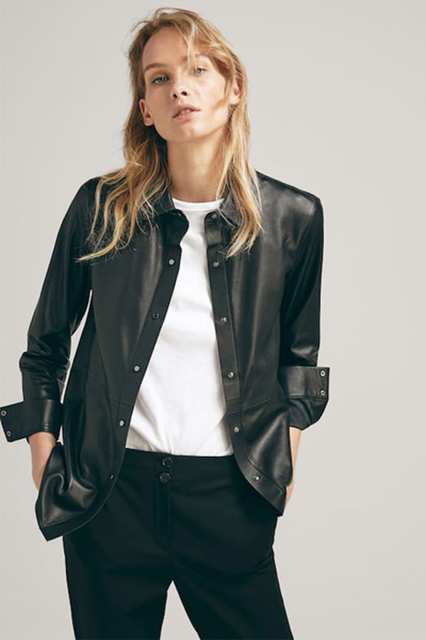 Nappa Button-Up Shirt from Massimo Dutti