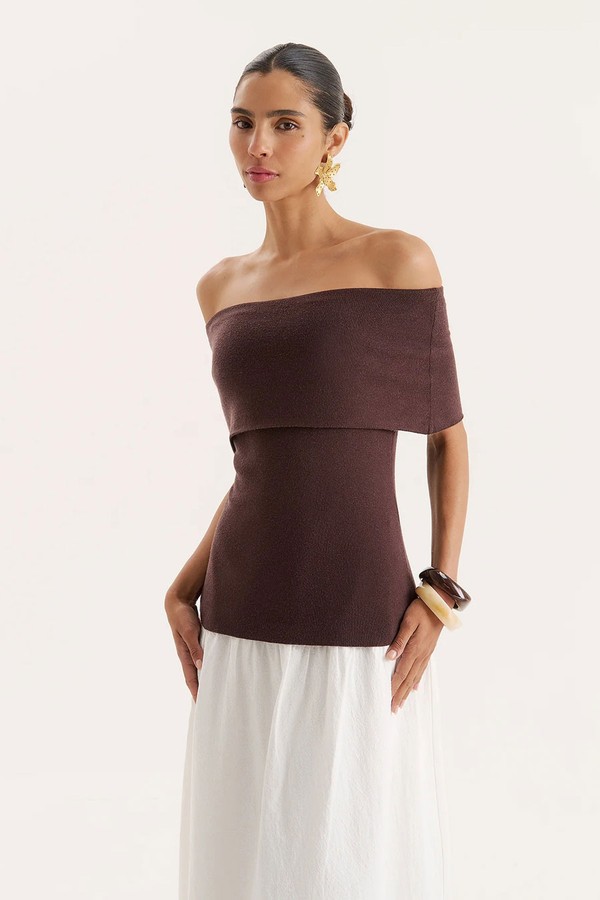 Marsha Bandeau Longline Knitted Top from 4th & Reckless