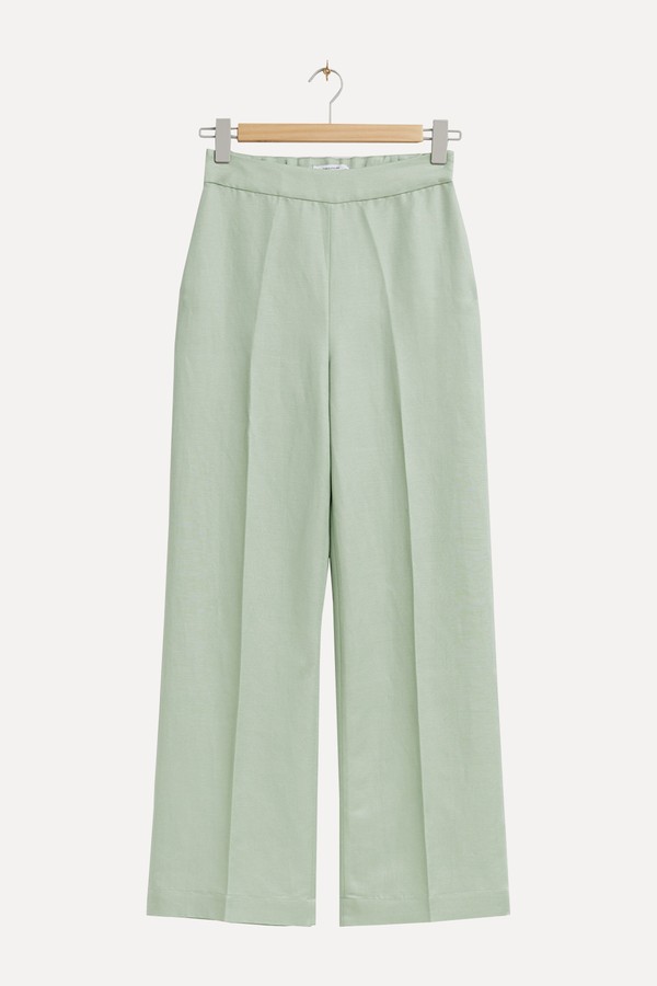 Linen Wide Cut Trousers  from & Other Stories