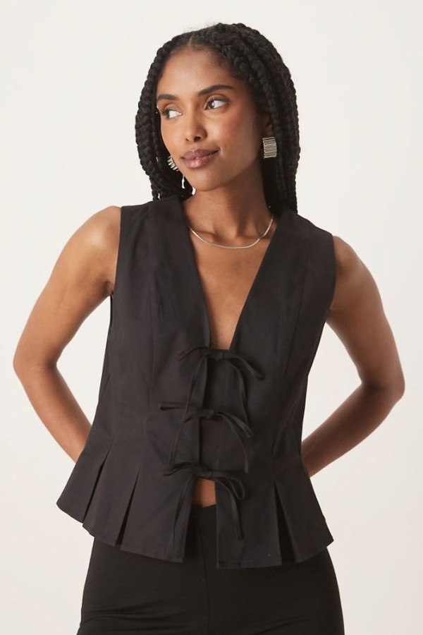 Ezia Tie Front Waistcoat from Nobody's Child