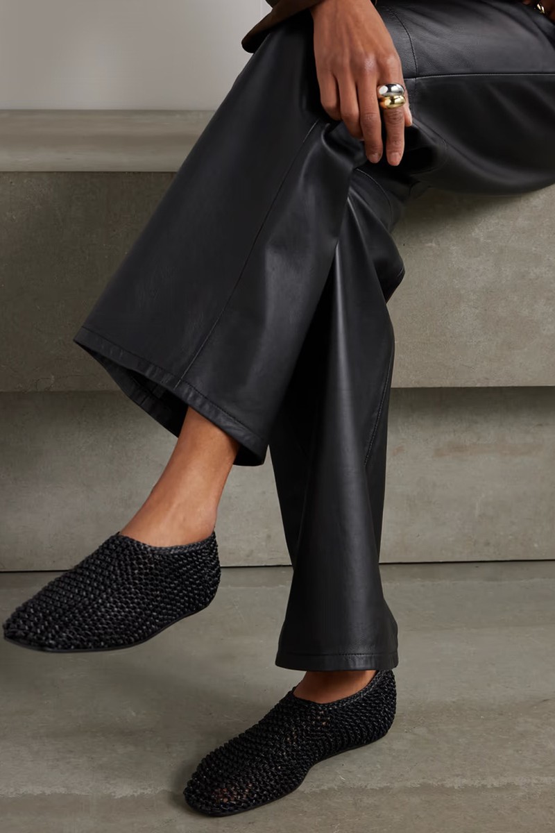 Woven Leather Ballet Flats from Toteme