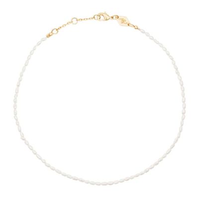 White Wave Pearl Anklet from Anni Lu