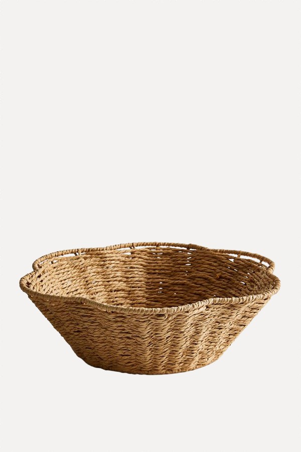 Flower Shaped Woven Basket from Primark
