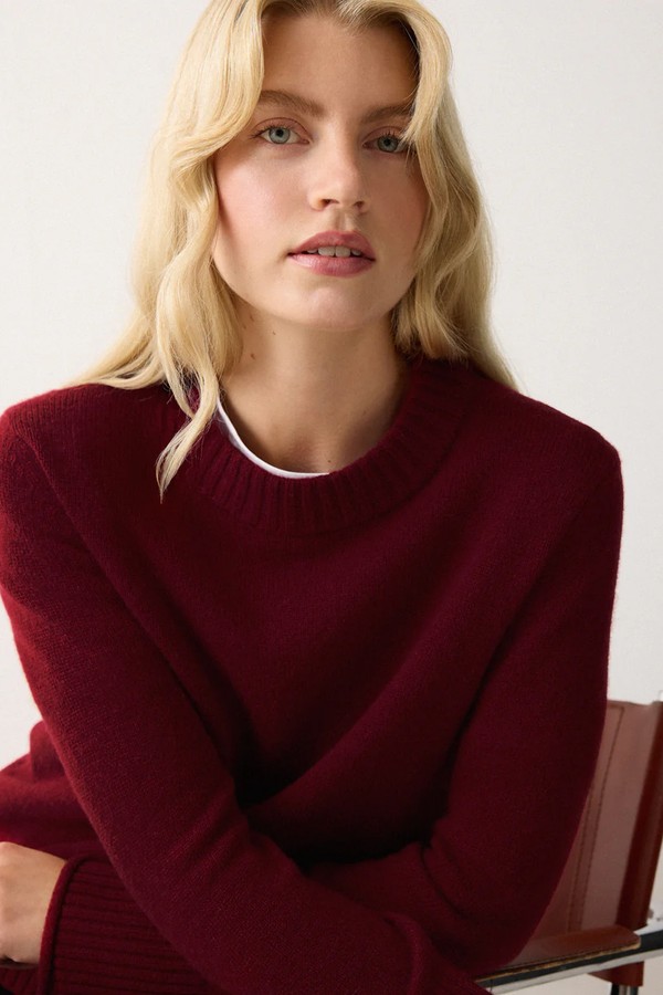 Compact Wool Cashmere Blend Jumper